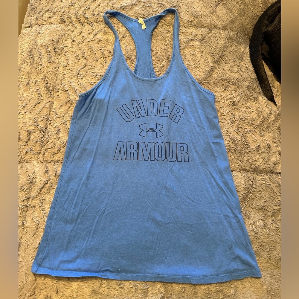 Underarmour blue razorback workout tank women's XS